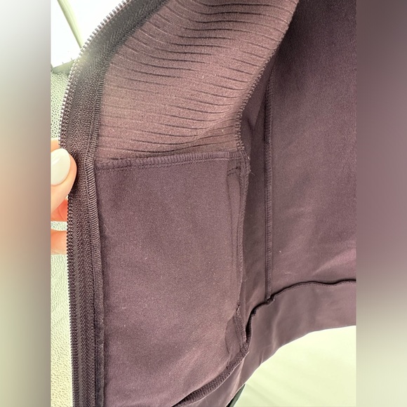 Athleta Women’s Dark Purple Track‎ Jacket with Thumbholes Size XS - Picture 6 of 9